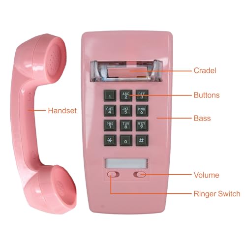 GHYTMTHOT Wall Phone, Wall Phones for landline Wall Mount, Used for Hotel School and Home. - Image 5