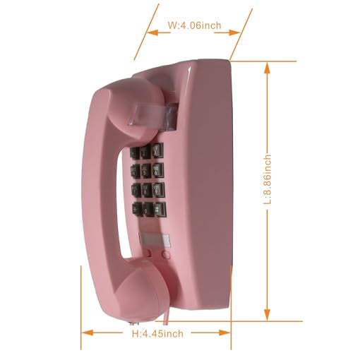 GHYTMTHOT Wall Phone, Wall Phones for landline Wall Mount, Used for Hotel School and Home. - Image 4