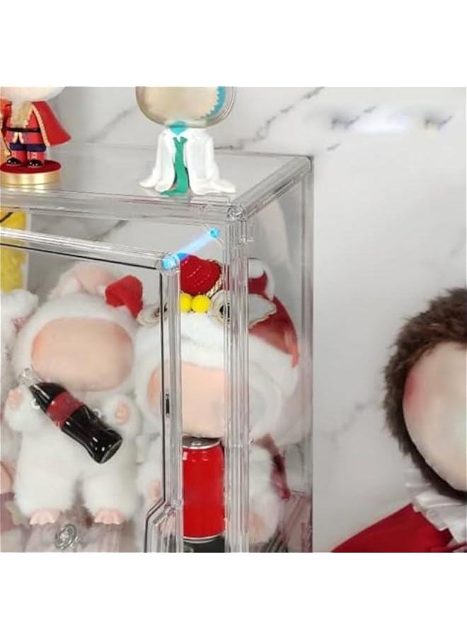 Arabest - Display Case Compatible with Labubu POP MART, Acrylic Clear Display Box Shelf for POP MART Labubu Doll - Image 1