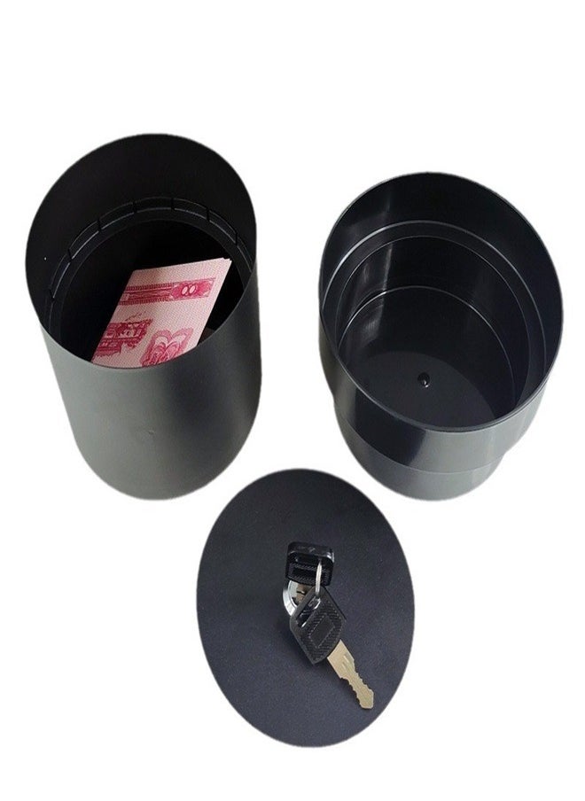 Generic - Iron Flower Pot Hidden Safe Secret Safe Compartment Lock Box Hideaway Storage Money Keys and Other Valuables Waterproof Corrosion - Image 1