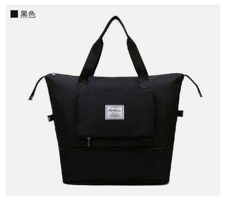 Generic Travel Bag Fitness Bag Waterproof Travel Bag Foldable Handbag Boarding Bag Outdoor Luggage Storage Bag Large  - Image 2