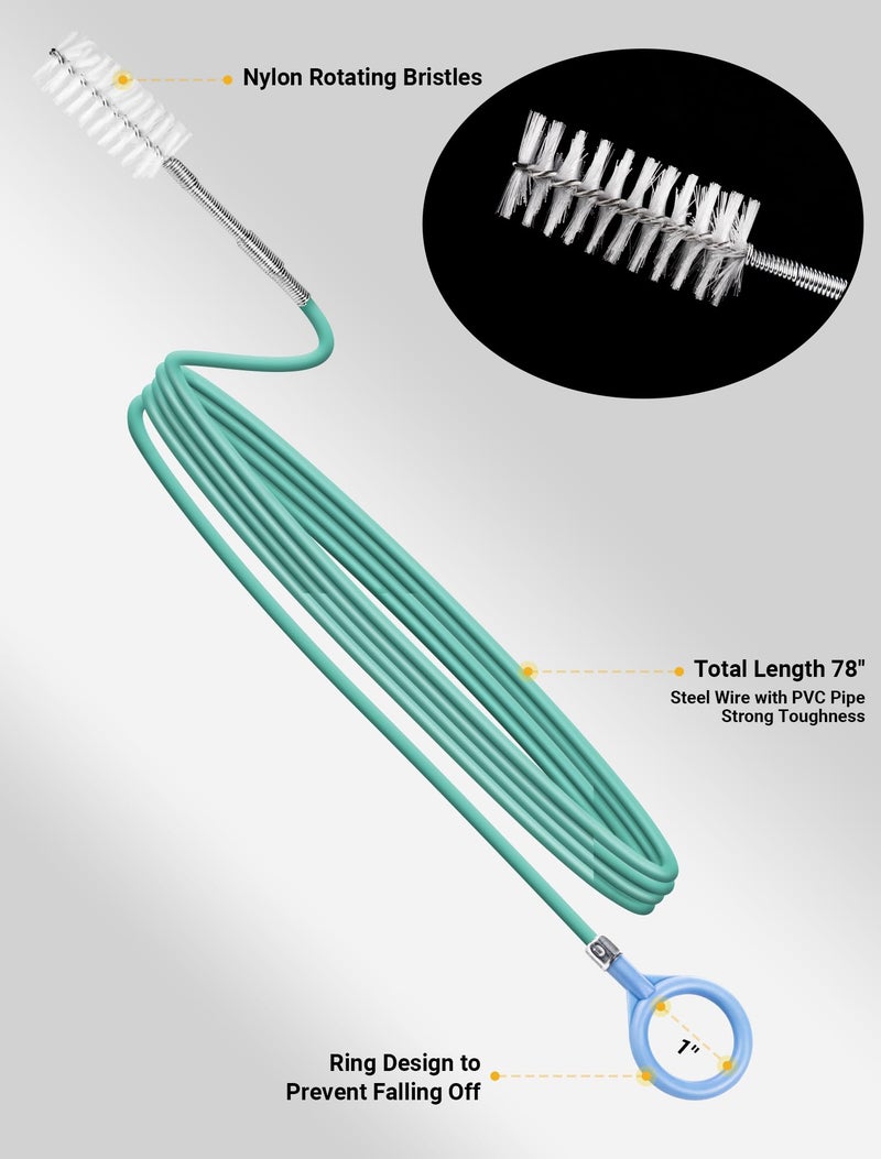 SARDVISA Upgraded Auto Sunroof Drain Cleaning Tool, 78 Inch Flexible Drain Brush Long Pipe Cleaners for Car, Tube Cleaning Brush Slim Drain Dredging Tool Perfect for Car Sunroof, Windshield Wiper Drain Hole - Image 4