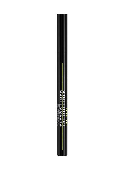 MAYBELLINE YORK Waterproof, Brush Tip Liner, Precise Lines, Tattoo Impact, Up to 24h Wear, Tattoo Liner Ink #Jet Black,