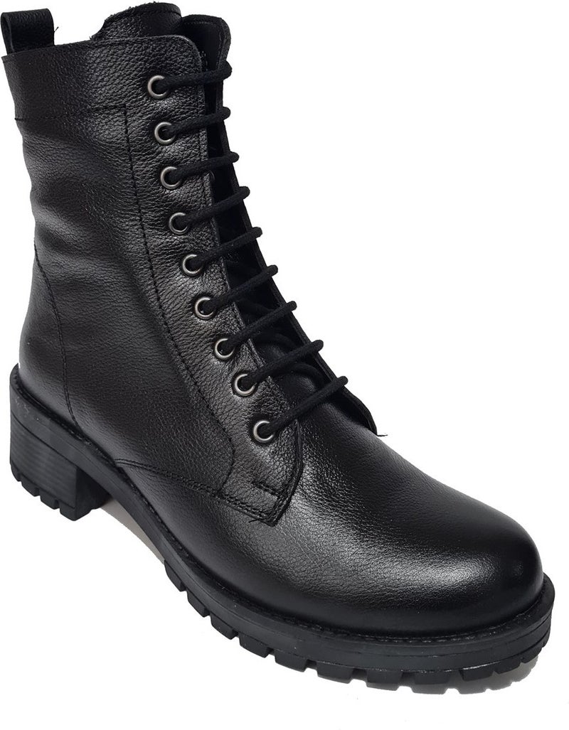 öztürk Ozturk Laced Zippered Leather Women's Boots BRAND-837  - Image 2