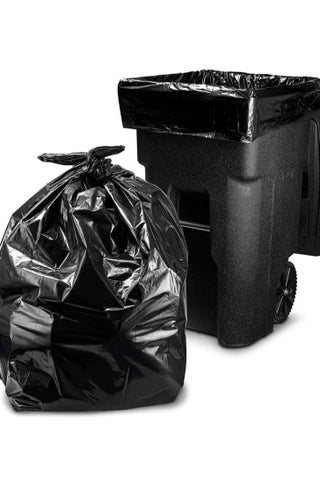 100 Pieces of Household Cleaning Garbage Bags Suitable for Trash Cans Below 50L, Black and Thick, Suitable for Home Office, Hotel Property, Sanitation, Large Garbage Bags, Home Office 60*80cm, 2 Packs of 100 Garbage Bags - view 5
