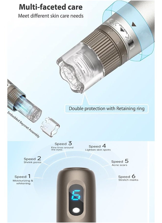Hydra. Pen Hydra Pen Microneedling Pen: Professional Automatic Serum Wireless Microneedling with 6 Cartridges - Skin Pen for Face & Body & Hair Growth  - Image 5