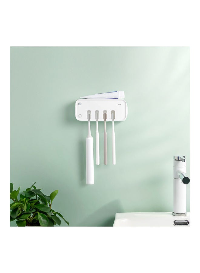 NIBEMINENT UV Wall-Mounted Toothbrush Sanitizer White 22x6x12cm - Image 4