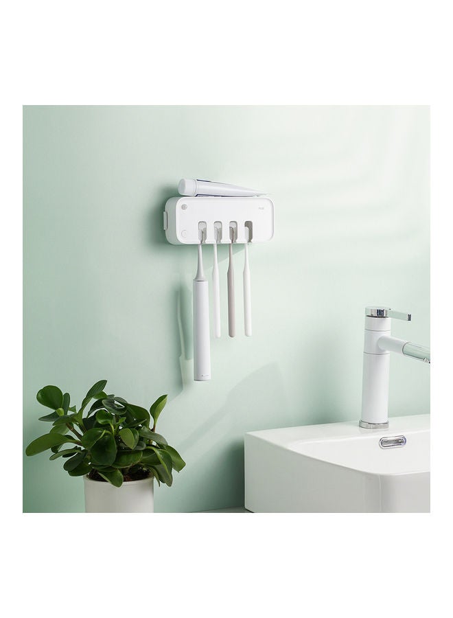 NIBEMINENT UV Wall-Mounted Toothbrush Sanitizer White 22x6x12cm - Image 5