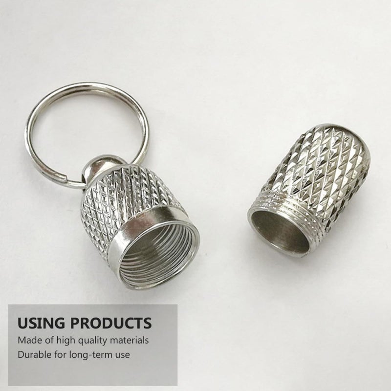 Silver Storage Dog Collar ID Tube Address Tag 6 Pcs - Image 5