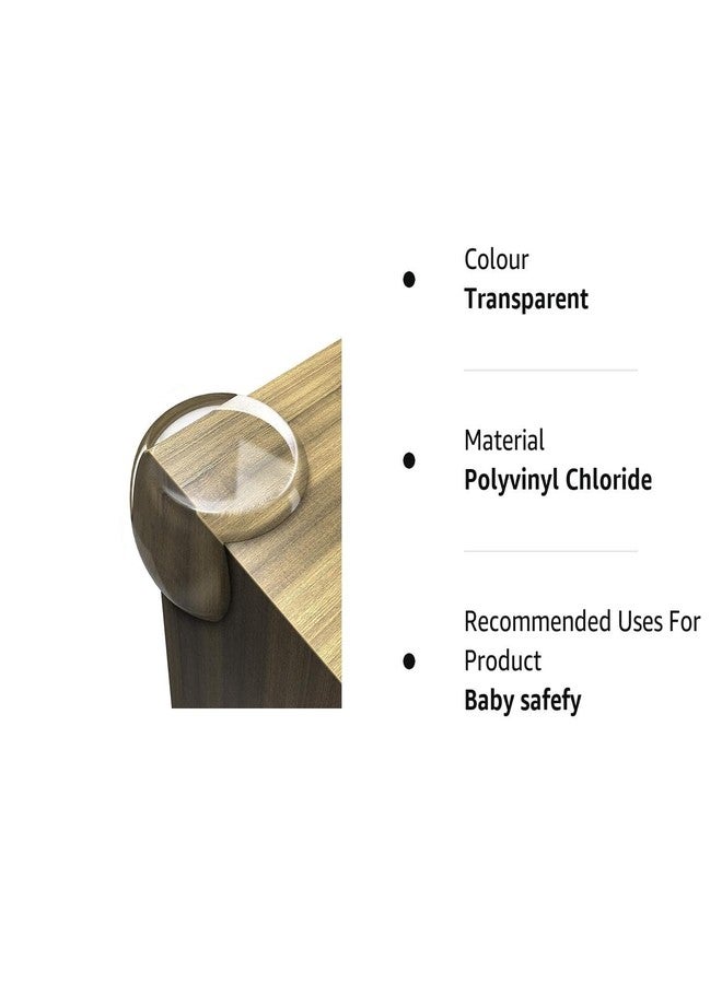 Atarangi Baby Corner Protectors for Furniture – Transparent Edge Guards for Baby Safety | Soft Cushion Bumpers for Table, Bed & Sharp Corners (Round Baby Corner, Pack of 12) - Image 4