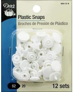 Dritz Plastic Snaps with Star Design White Size 20 12Count - Image 2