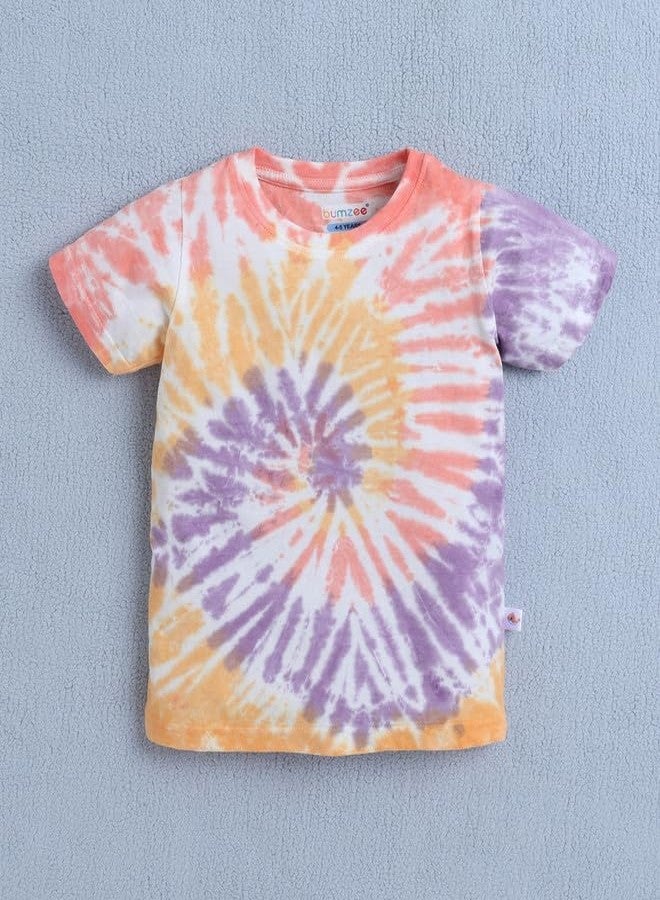 BUMZEE Girls Cotton T-Shirt & Short Set Multi - 2-3 Years (Peb10294F-mlt) - Image 2