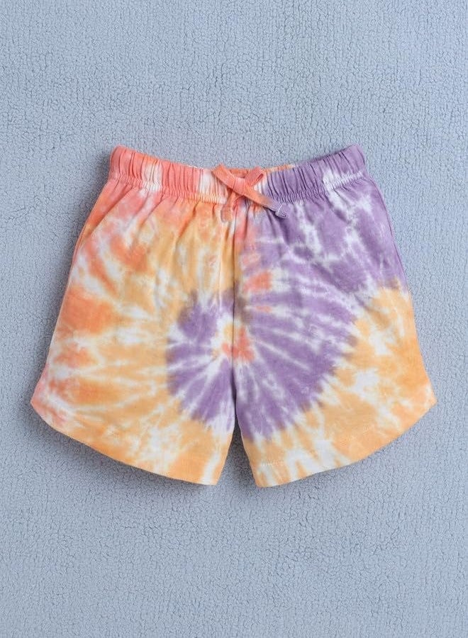 BUMZEE Girls Cotton T-Shirt & Short Set Multi - 2-3 Years (Peb10294F-mlt) - Image 5