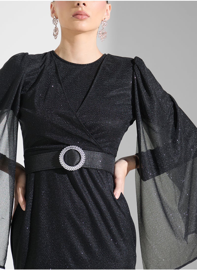 Khizana - Mermaid Cut Shimmer Dress - Image 1