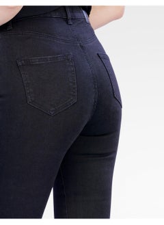 Web Denim Web Denim High Waist Skinny Stretchable Straight Denim Pant  Fashionable Comfort Fit Casual Cotton Jeans With Pockets For Women  - Image 4