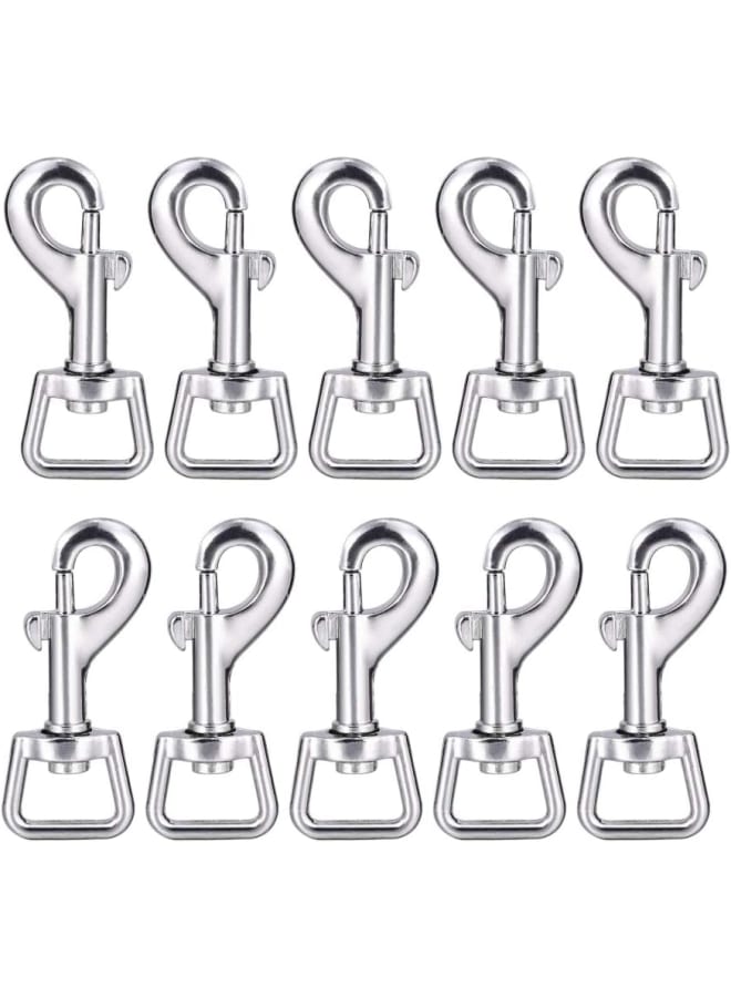 خطافات دوارة، 20 قطعة معدنية شديدة التحمل بمشبك على شكل عين مربعة مشبك الزناد متعدد الأغراض - أفضل لإبزيم الحيوانات الأليفة الربيعي، سلسلة مفاتيح لربط طوق مقود الكلب، مشروع الحرف اليدوية