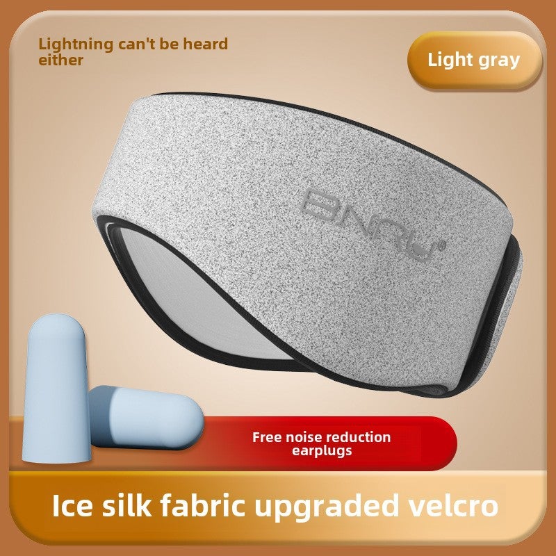 Super Noise-Canceling Earmuffs for Study Dorm light gray plus earplugs 