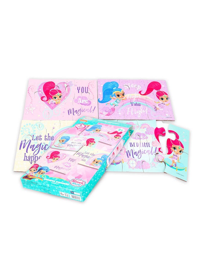 nickelodeon Shimmer And Shine Wishful Wonders 4 In 1 Puzzles 3 Years And Above - Image 1
