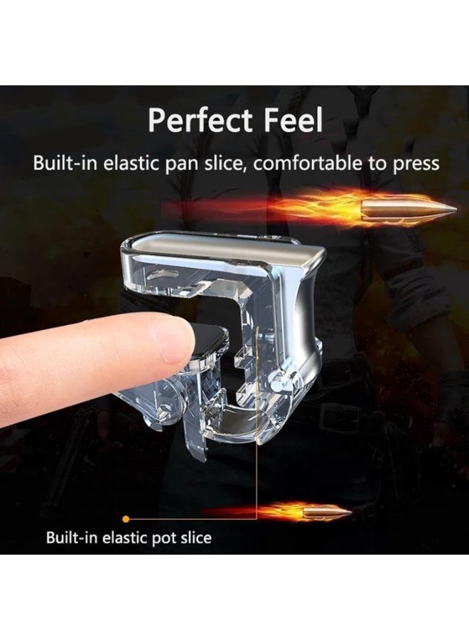Mobile Game Controller with Shooting Operational Aim Buttons and Sensitive Stick (PUBG , FORTNITE)Mobile Game Triggers for iOS, Android, Mac All Device Sizes