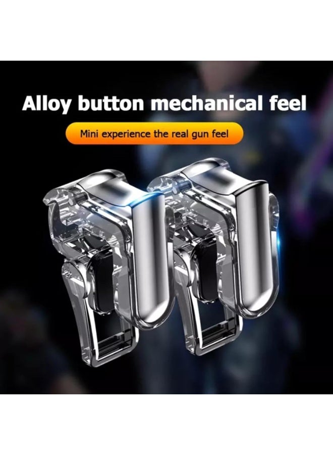 Mobile Game Controller with Shooting Operational Aim Buttons and Sensitive Stick (PUBG , FORTNITE)Mobile Game Triggers for iOS, Android, Mac All Device Sizes