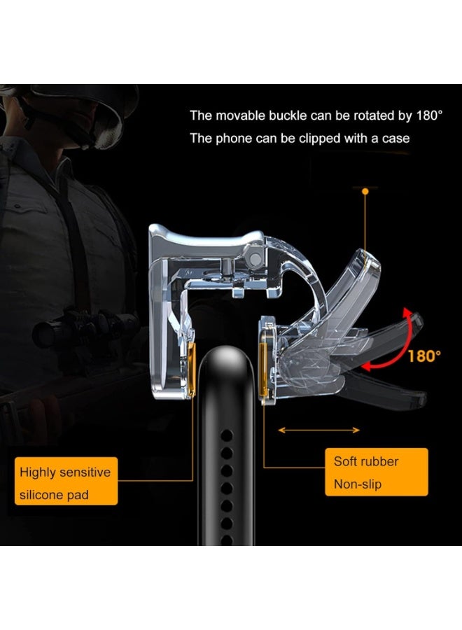 Mobile Game Controller with Shooting Operational Aim Buttons and Sensitive Stick (PUBG , FORTNITE)Mobile Game Triggers for iOS, Android, Mac All Device Sizes