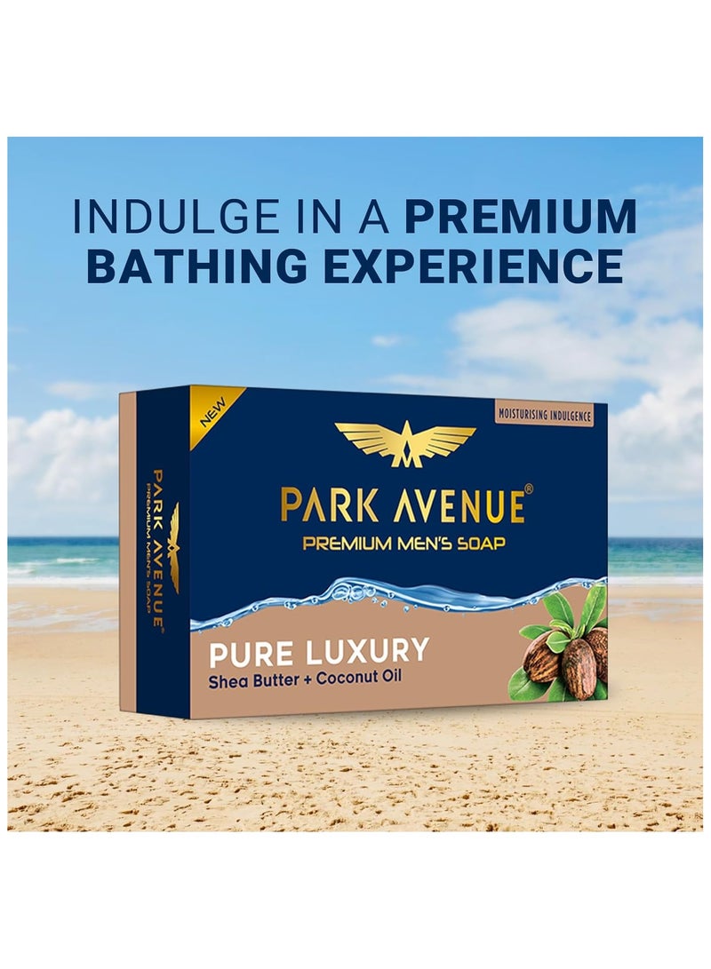 Park Avenue Premium Soaps Pure Luxury With Shea Butter & Coconut Oil 4 x 125g  - Image 3