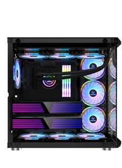 تروينورت كمبيوتر ألعاب أسترافون، إنتل كور i7-12700F، RTX 3060، 32 جيجابايت ذاكرة عشوائية، 512 جيجابايت SSD، 1 تيرابايت HDD، مبدد حراري سائل 360 مم، ويندوز 11 برو، صندوق أسود  - Image 3