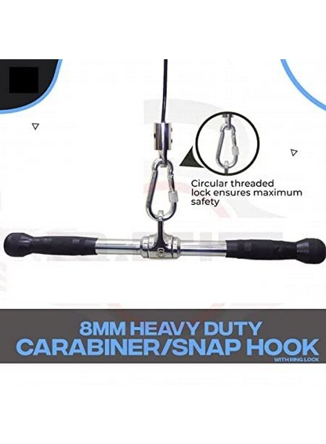 Fitcozi Snap Hook 8mm (Pack of 6) Heavy Duty Safety Lock Cable Attachment | SnapHooks for Weight-Lifting, Mountain Climbing, Gym and Home - Image 3