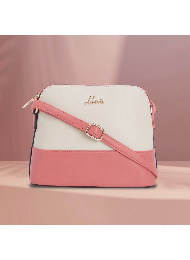 Lavie Lavie 20 Women's Sling Bag (Coral) RIGEL CSB CLR BK DME  - Image 2