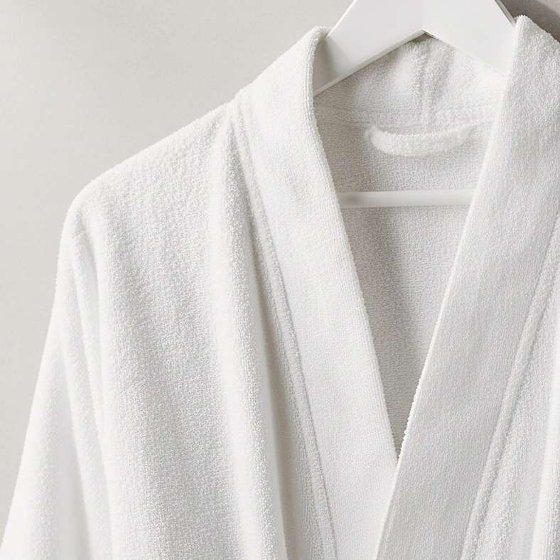 Pan Home Ultra Luxe Turkish Bathrobe for Women - White - Image 3