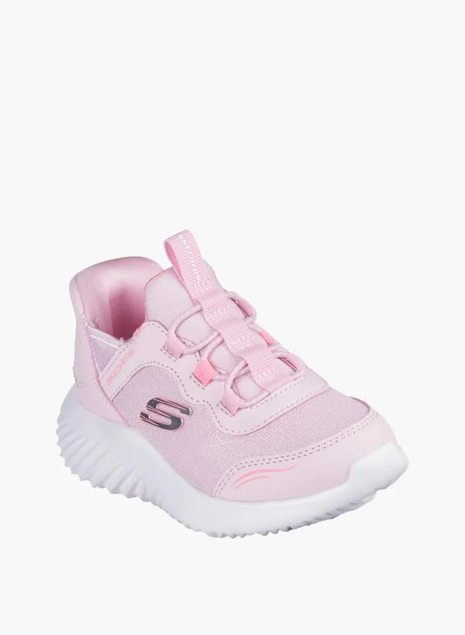 SKECHERS Girls' Lace Detail Slip-On Sports Shoes - BOUNDER