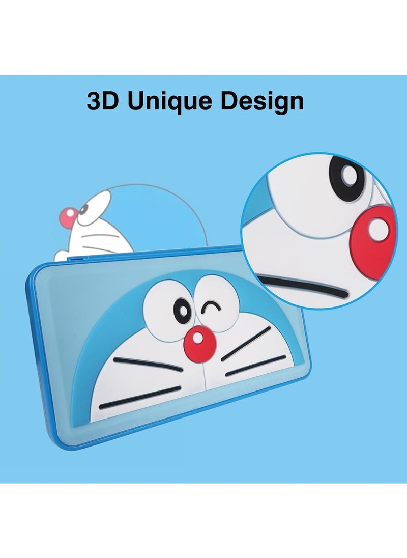 Generic - حافظة بطاقات ألعاب Doraemon لأجهزة نينتندو سويتش/بطاقات SD، تخزين 24 بطاقة ألعاب سويتش، حامل محمول، غلاف صلب جميل جميل مع إغلاق مغناطيسي، ملحقات ملحقات ملحقات ألعاب صندوق ألعاب سويتش/SD - Image 1