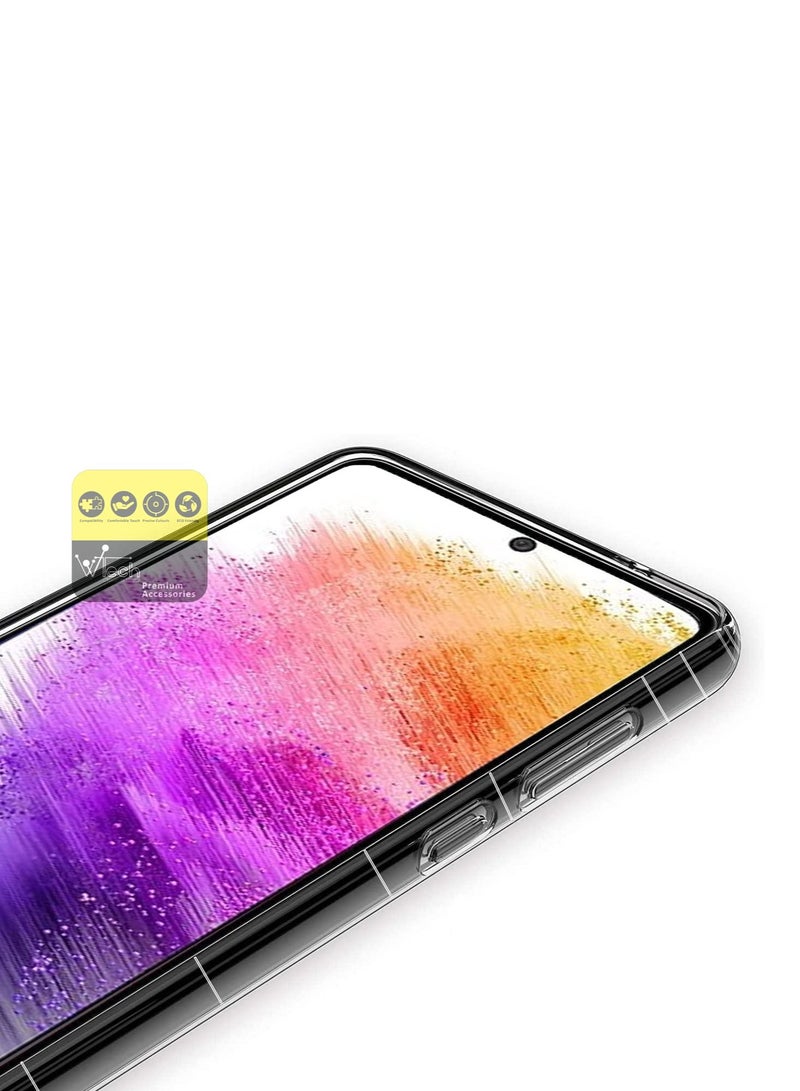 دبليو تيك جراب AIRBAG CASE Series فاخر وشفاف للوسادة الهوائية مضاد للصدمات ومضاد للاصفرار لهاتف Samsung Galaxy A73 5G شفاف - Image 3