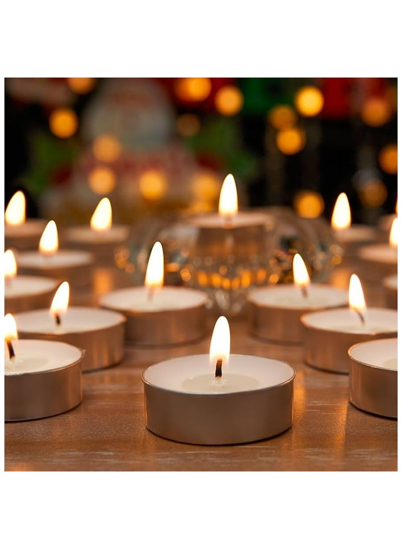 Fortune Fortune Fresh 100-Piece Tea Light Candle White/silver Scented  - Image 2