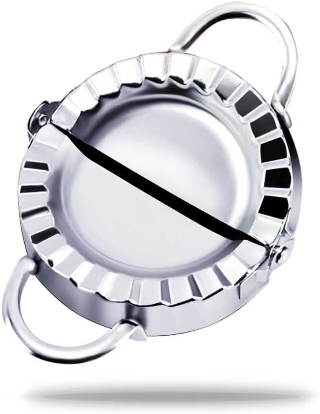 VRAJDHAM Stainless Steel Momos Maker Mould Ghughra Samosa karanji Gujiya Mould Dough Press Maker Mould Machine for Kitchen  - Image 1