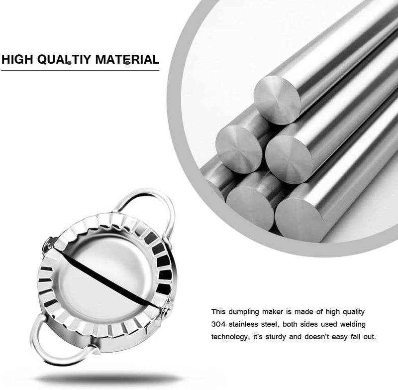 VRAJDHAM Stainless Steel Momos Maker Mould Ghughra Samosa karanji Gujiya Mould Dough Press Maker Mould Machine for Kitchen  - Image 2