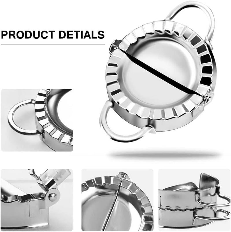 VRAJDHAM Stainless Steel Momos Maker Mould Ghughra Samosa karanji Gujiya Mould Dough Press Maker Mould Machine for Kitchen  - Image 5
