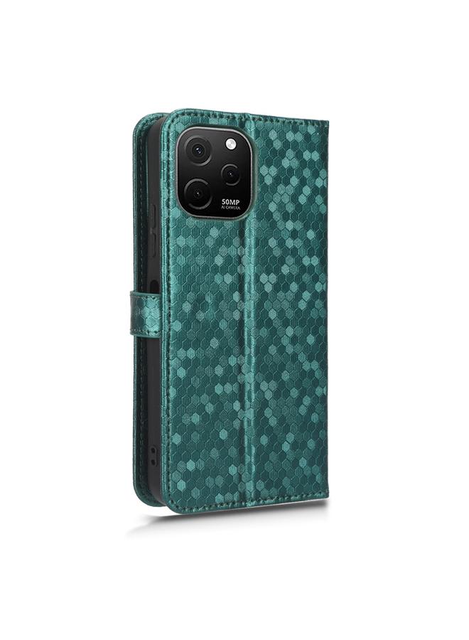 Zaboon Case For Huawei nova Y61 Honeycomb Dot Texture Leather Phone Case - Image 3
