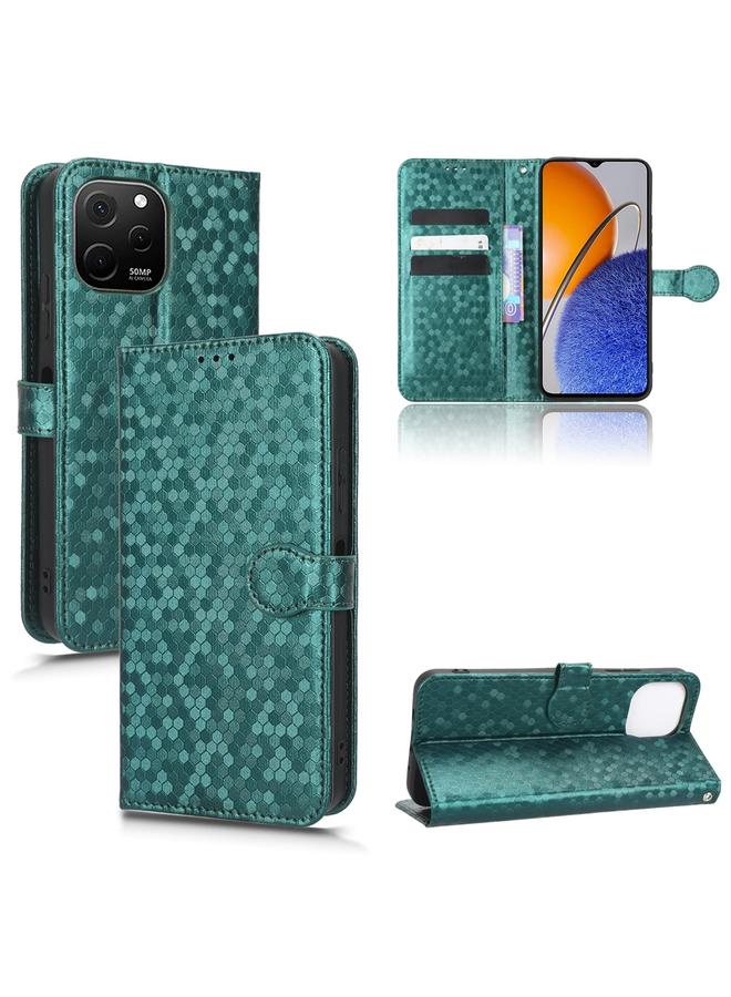 Zaboon Case For Huawei nova Y61 Honeycomb Dot Texture Leather Phone Case - Image 1