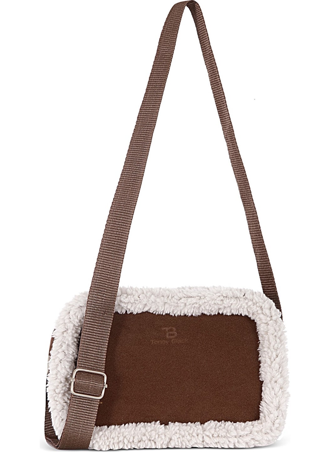 tonny black - Original Furry Plush Mini Shoulder Bag Crossbody Adjustable Shoulder Bag with Zipper - Image 1