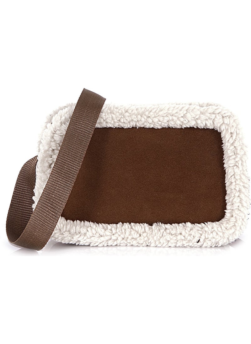 tonny black - Original Furry Plush Mini Shoulder Bag Crossbody Adjustable Shoulder Bag with Zipper - Image 1