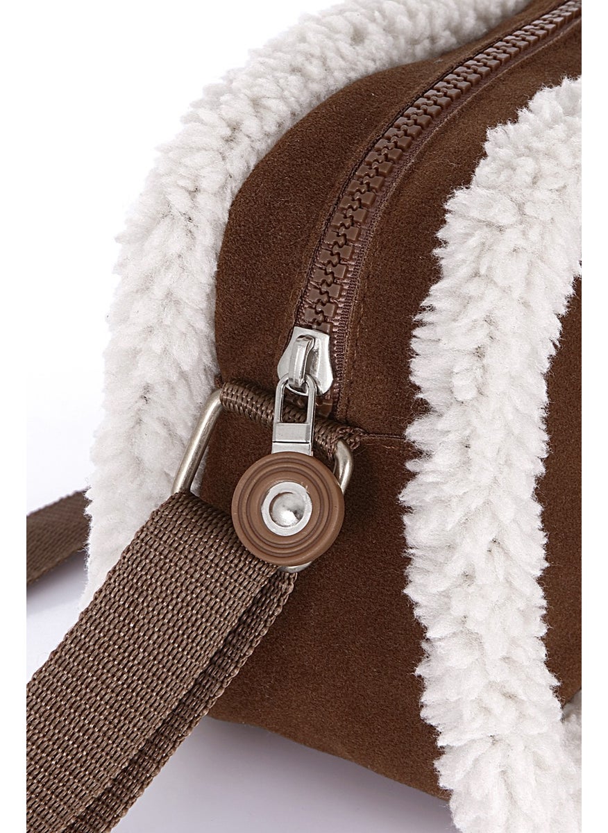 tonny black - Original Furry Plush Mini Shoulder Bag Crossbody Adjustable Shoulder Bag with Zipper - Image 1