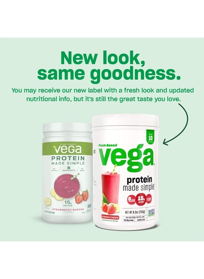 Vega Protein Made Simple, Dark Chocolate - Stevia Free Vegan Protein Powder, Plant Based, Healthy, Gluten Free, Pea Protein for Women and Men, 2.3 lbs (Packaging May Vary)  - Image 4