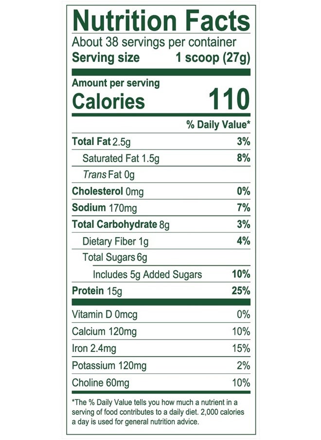 Vega Protein Made Simple, Dark Chocolate - Stevia Free Vegan Protein Powder, Plant Based, Healthy, Gluten Free, Pea Protein for Women and Men, 2.3 lbs (Packaging May Vary)  - Image 3