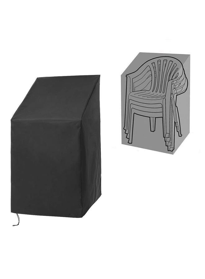 Hersent Patio Chair Covers for Outdoor Furniture Waterproof, Heavy Duty Stackable Chairs Cover with Adjustable Hem Cord for Better Fit, Large Cover for Lounge Deep Seat , Black, All Weather Protection (Black) - Image 1