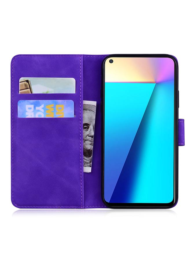 اس-توب جراب لهاتف Infinix Note 7 X690 مصنوع من الجلد الطبيعي بلون نقي - Image 4