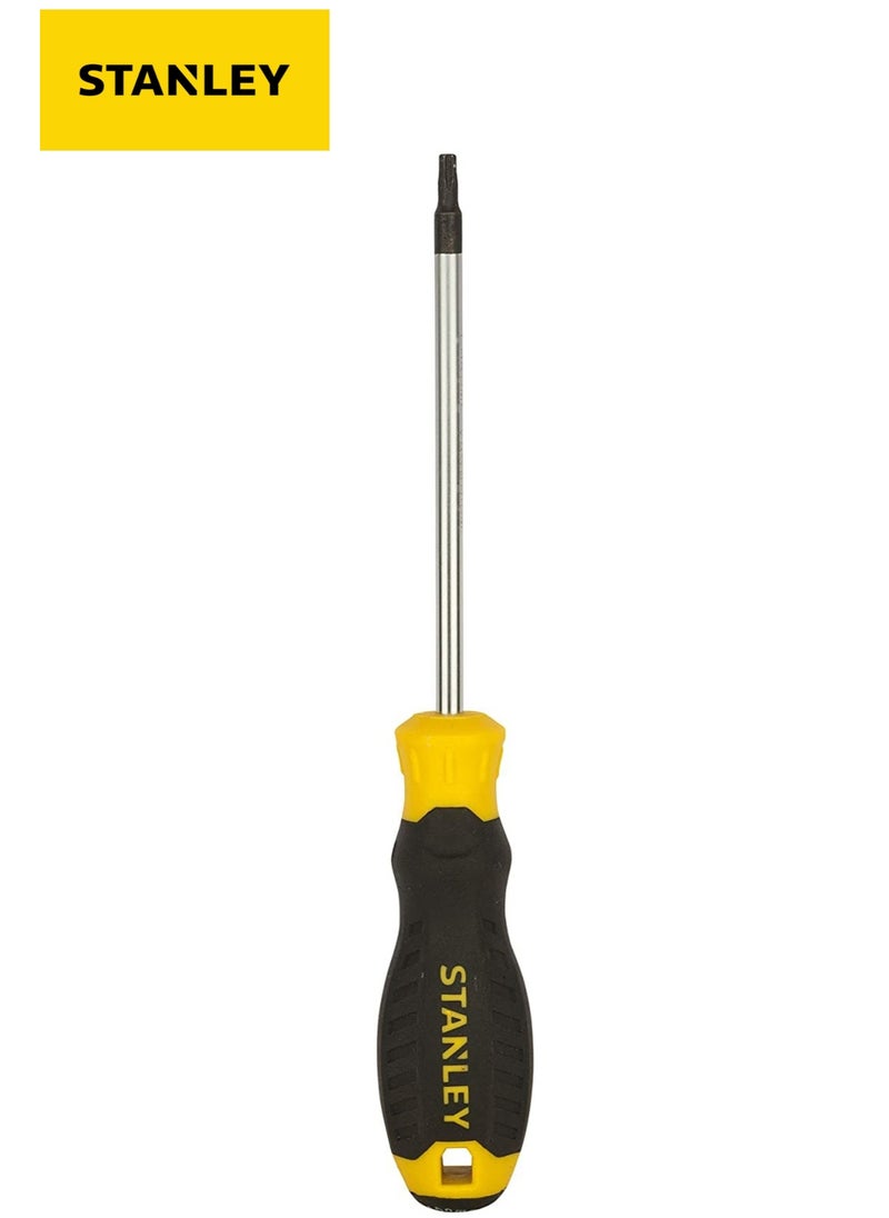 Stanley STANLEY STMT60845-8 Cushion Grip Screwdriver T15x100mm Magnetic Tip High Grade Chrome Vanadium Ergonomic Handle  - Image 1
