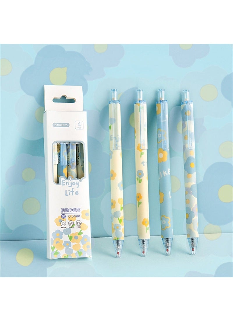 Y&D Gel Ink Pens, 12PCS Cute Cartoon Retractable 0.5mm Black Rollerball Pens Set, Fine Point Smooth Writing, Kawaii Office Supplies for School Teacher Student  - Image 3