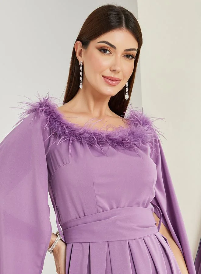 ستايلي فستان سهرة ريش