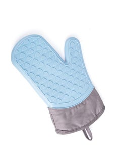 Spaceshoop Silicone Oven Mitt with Cotton Lining, Heat Resistant Glove, Waterproof (1, Multicolor)  - Image 1
